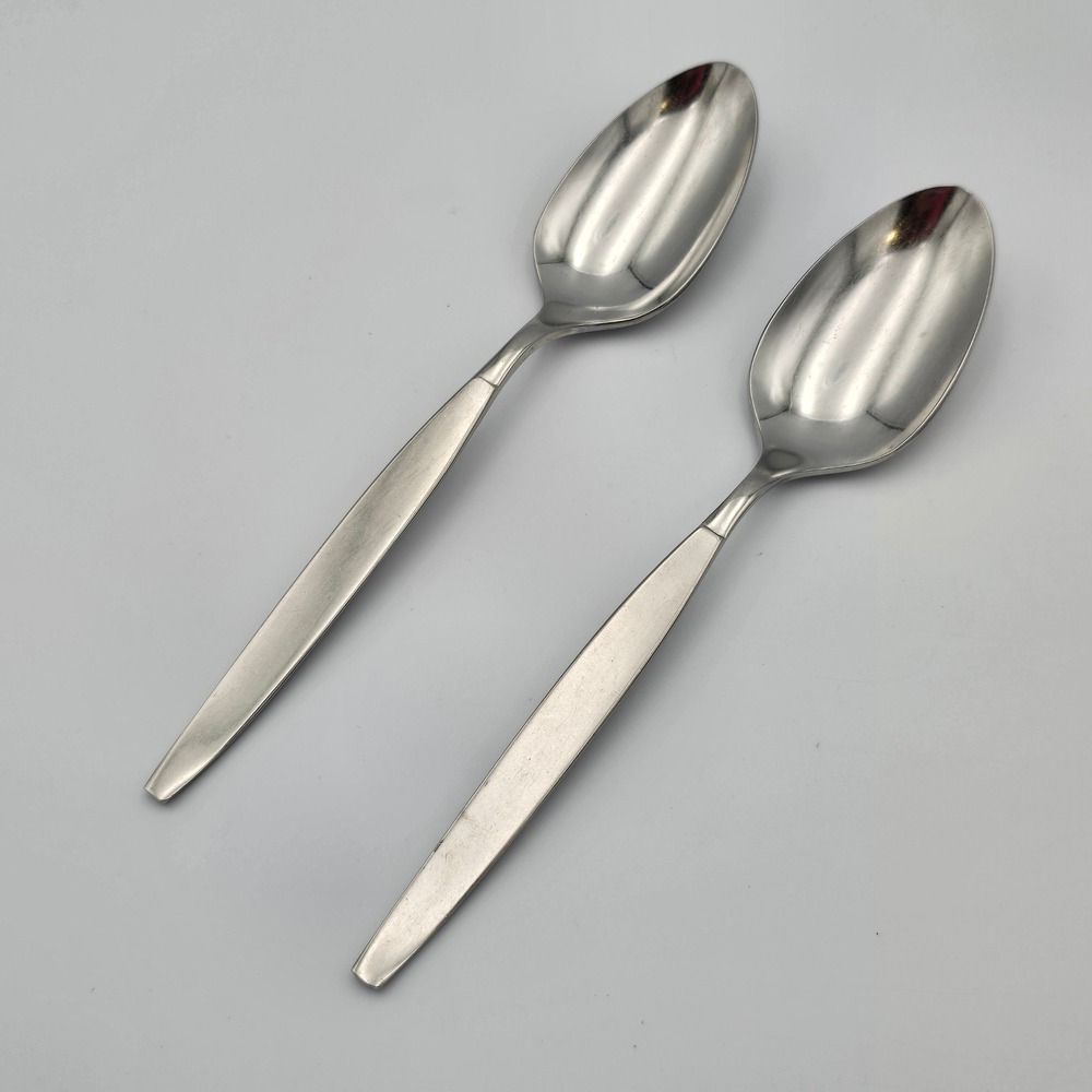 Oneida Community Flatware Frostfire Stainless Steel 6" Teaspoon Set of 2